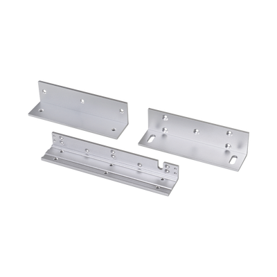Kit de montajes Z y L para Cerradura Magnética HIKVISION / Compatible con DS-K4H258S / Uso en Puerta de Madera y Metal