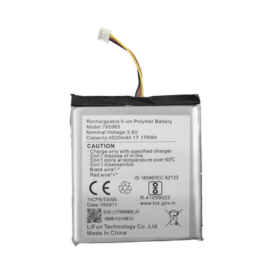 Batería de Respaldo para Panel de Alarma Hikvision / 4520 mAh / Compatible con Paneles AX PRO - AX HUB - Hibrido Versión 1 (DS-PHA64-W4P) y Repetidor AX PRO DS-PR1-WB