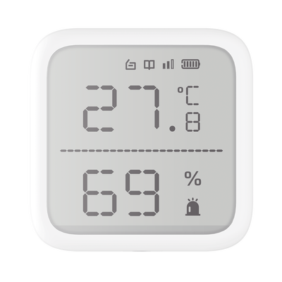 (AX PRO) Detector de Temperatura y Detector de Humedad Inalámbrico / 2.7" de Tamaño / Uso en Interior / Rango de Detección desde -35°C hasta 99°C