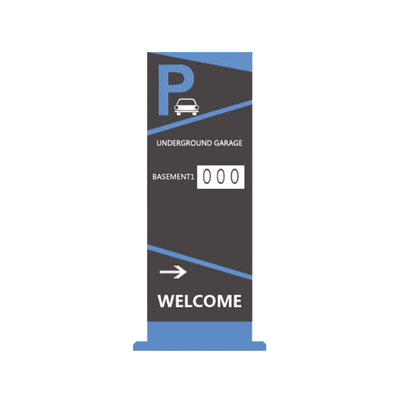 Pantalla Principal de Guía de Estacionamiento / 2 Módulos / Mensaje de Bienvenida / Uso con Aplicación de Guía de Estacionamiento