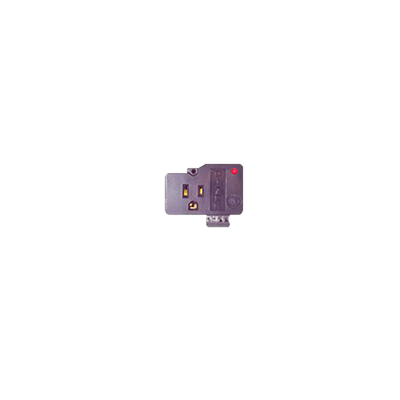 Protector para enchufe salida única, circuito de 110 V/15 A, tornillo de retención, terminal telco de 105 Vca