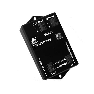 Protector de video por UTP y alimentación de cámaras de 24VCA