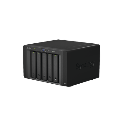 Unidad de Expansión Synology DX517 | 5 Bahías SATA HDD/SSD 3.5" y 2.5" | Puerto eSATA | Diseño Hot-Swap | Compatible con DS1517+ y DS1817+.