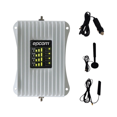 KIT de Amplificador de Señal Celular Para Vehículo/ Soporta y Mejora la Señal Celular 4.5G, 4G LTE/ Múltiples Operadores, usuarios y dispositivos/ Ideal para Vehículo tipo Camioneta, Pick up o Sedán.