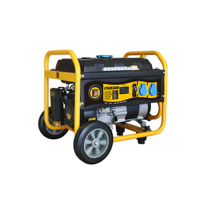 Generador a Gasolina / Planta de Emergencia 3kW, 110Vca, Jaula con Ruedas para Fácil Traslado