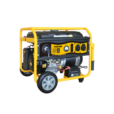 Generador a Gasolina / Planta de Emergencia de 6.5KW, 220Vac 2 Fases, Jaula con Ruedas para Fácil Traslado y Encendido Electrónico