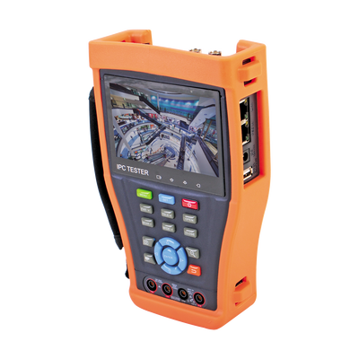 Probador de Video con Pantalla LCD de 4.3" para IP / HD-TVI 3.0 (hasta 3MP) / Análogo, Multímetro Digital, Salida HDMI, WiFi