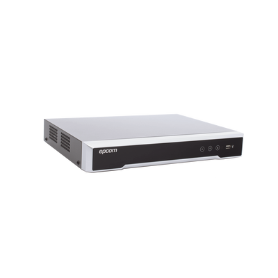 DVR 8 Canales TurboHD + 8 Canales IP / 8 Megapixel (4K) / Acusense (Evita Falsas Alarmas) / Audio por Coaxitron / 1 Bahía de Disco Duro / H.265+