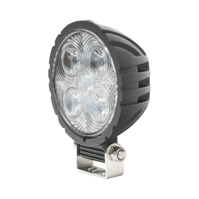 Lámpara de trabajo de 5 LED, haz de inundación, redondo, 800 Lumenes, 12-24 Vcc