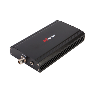 Amplificador de señal celular de banda sencilla, especial para las tecnologías 3G o 2G, cubre áreas de hasta 1200 metros cuadrados. Amplifica la banda de frecuencia de 850 MHz (Banda 5) con una ganancia máxima de 60 dB.