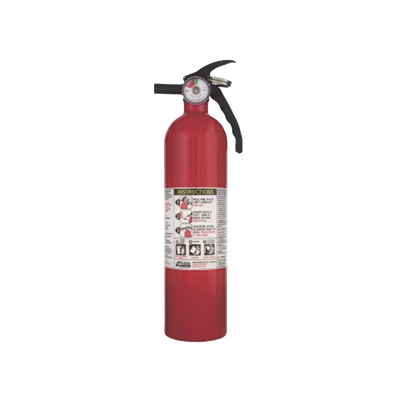 Extintor Desechable de Polvo Químico Seco | Fuegos Clase A, B y C | Soporte Metálico | Paquete con 6 | 2.5 lb pieza