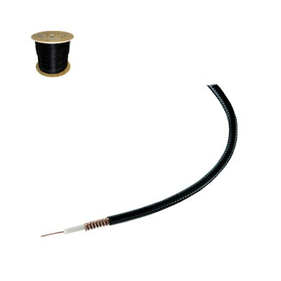 Cable coaxial HELIAX de 1/4", cobre corrugado, superflexible, BLINDADO, 50 Ohms, Carrete de 305 metros
