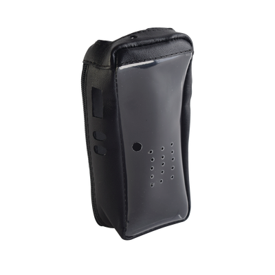 Funda de piel reforzada con visor frontal transparente, para radios NX-200, NX-300.