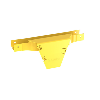 Accesorio en T con Conexión Horizontal y Bajada Vertical a 90º, Para Canaletas FiberRunner™ 2x2, Color Amarillo