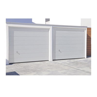 Puerta de Garage de Alta Calidad / Linea Central / Color Blanco 8X7 pies, AISLADA, Estilo Americana.