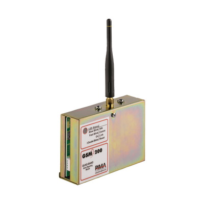 Comunicador GSM/GPRS para paneles PIMA. Permite envío de SMS, Llamadas o Datos. Compatible con la central SENTRY de PIMA