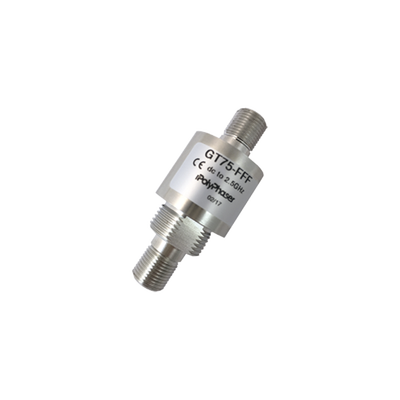 Protector Coaxial de DC a 2.5 GHz a 75 Ohms con Conectores F Hembra en Ambos Lados