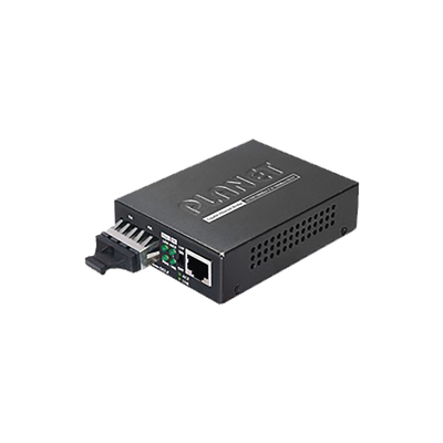 Convertidor de Medios 1000 Mbps UTP/Fibra Óptica Mono-Modo Hasta 20 Km, Conector SC