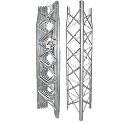 Torre Autosoportada de 17 m de altura, 7 Secciones Prearmadas. Galvanizada en Caliente (6ft² @ 70.7 MPH)