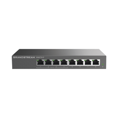 Switch PoE+ Gigabit No Administrable / 8 puertos 10/100/1000 Mbps / 4 puertos PoE+ / hasta 60W