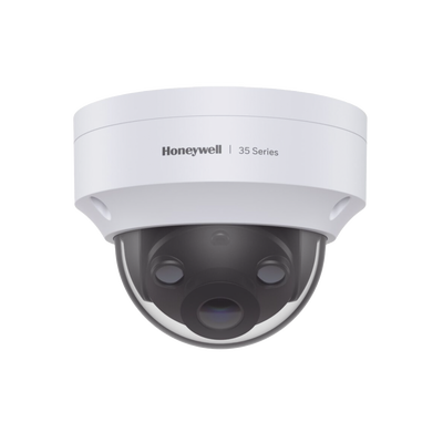 Domo IP 3 Megapixel / Lente 2.8 mm / 40 mts IR / Ultra Baja Iluminación / NDAA / ONVIF / Exterior IP66 / Antivandalico IK10 / Ultra Baja Iluminación / H.265 / PoE / Serie 35 / Honeywell Security