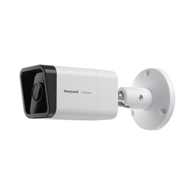 Bala IP 5 Megapixel / Lente Mot. 2.7 a 13.5 mm / 60 mts IR / Ultra Baja Iluminación / IP67 / H.265 / IA (Filtro de Humanos y Vehiculos) / Merodeo / Conteo de Personas / PoE / Audio y Alarmas I/O / ONVIF / NDAA / Serie 35 / Honeywell Security