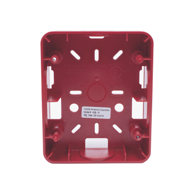 Caja Trasera Roja De Montaje Para Sirena/Estrobo Serie HE (0500-06360) De Hochiki
