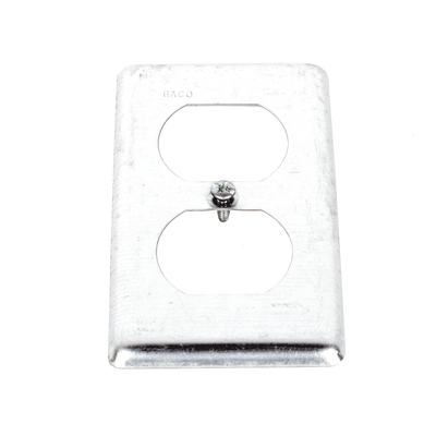 Tapa Metálica 4"X2"/ Para tomacorriente Duplex.
