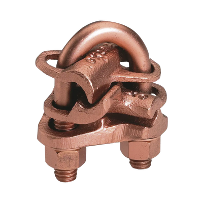Conector mecánico para 2 cables en forma de cruz para ranura A calibre mínimo 4 sol- 2/0 tre y ranura B 4 sol - 2/0 tre.