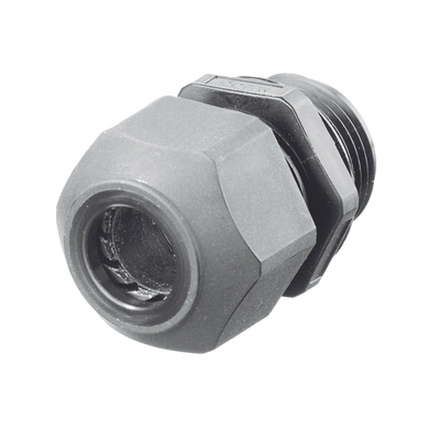 Conector de Cable, Estilo Europeo, para Conductores de 0.17" a 0.45", para Conduit 1/2", Color Gris.
