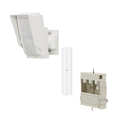 Detector de Movimiento PIR Antimascara Tipo cortina / 100% Exterior / Inalámbrico / Hasta 24 metros / Incluye transmisor DS-PDMC-EG2-WB(B) para paneles AXPRO
