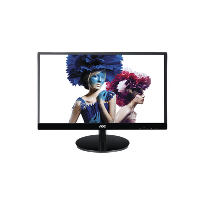 Monitor LED de 27", Resolución 1920 x 1080 Pixeles con Entradas de Video VGA / HDMI con MHL / Displayport. Panel IPS con Marco Esbelto y Bocinas Integradas