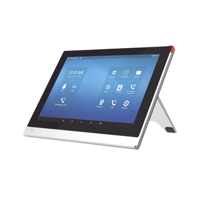Monitor IP/SIP para interior con Android, Wi-Fi, pantalla táctil de 10.1", audio de 2 vías, PoE, 8 interfaces de entrada de alarma.