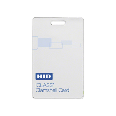 Tarjeta iClass Clamshell (Gruesa) / 2 k memoria / Programada a 26 bits Aleatoriamente/ Garantía de por Vida