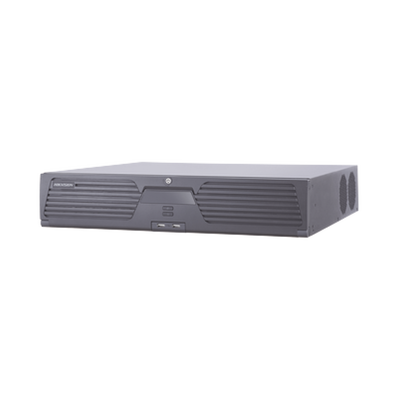 NVR 12 Megapixel (4K) / 32 Canales IP / 8 Bahías de Disco Duro / 2 Tarjetas de Red / Soporta RAID / Reconocimiento Facial / Bases de Datos / Filtro de Falsas Alarmas / Detección de Cuerpo Humano y Vehículos