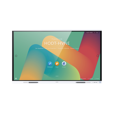 HUAWEI IdeaHub Board 2, Pantalla interactiva para Educación, 65", 4K UHD, Android 9, Wi-Fi, blanco Jade, incluye montaje de pared.