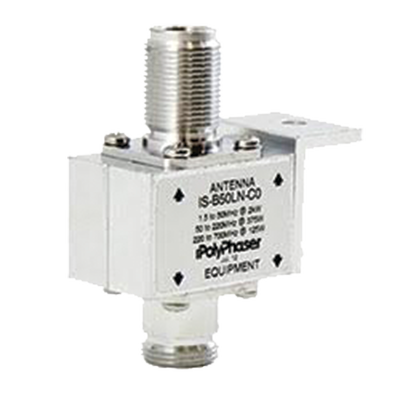 Protector Coaxial de 10MHZ a 1GHZ Con Bloqueador de DC y Conectores N Hembra, 50 Ω