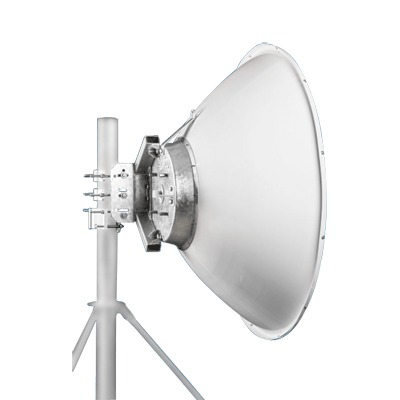 Antena parabólica 4 ft para radio B11 y AF11, ganancia de 40.5 ± 1 dBi, conector guía de onda, Alto aislamiento al ruido en enlaces vecinos, 10-12 GHz, Montaje de acero inoxidable incluido