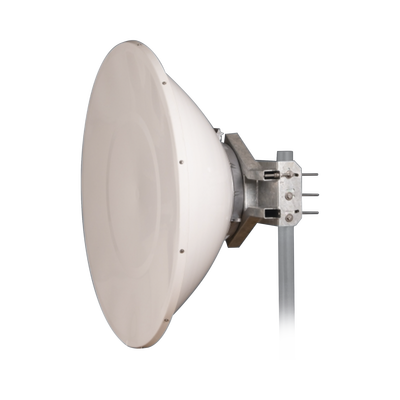 Antena Direccional de Alto Rendimiento / 36 dBi / 4 ft / 5.9-7 GHz / Conectores R-SMA / Alto Aislamiento al Ruido / Fácil Montaje y herraje de acero inoxidable /  Radomo Incluido