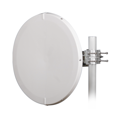 Antena Direccional de Alto Rendimiento / 30.5 ± 1 dBi / 2 ft / 5.9-7.125 GHz / Conectores RP-SMA / Alto Aislamiento al Ruido / Fácil Montaje y herraje de acero inoxidable / Radomo Incluido