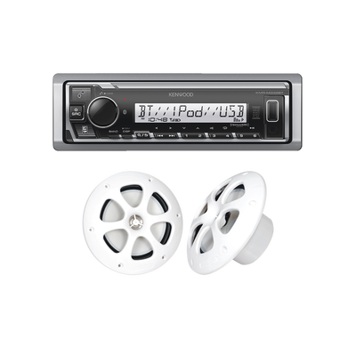 Kit de estéreo con Bluetooth KMR-M332BT | más Par de bocinas KFC-1613MRW