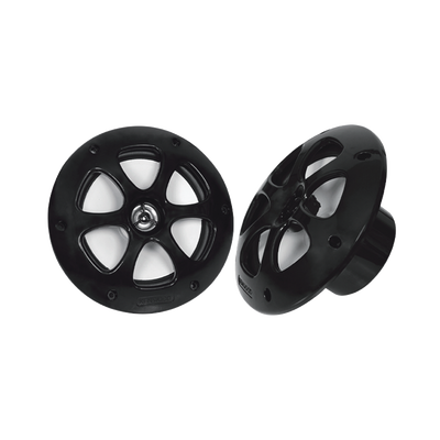 Par de altavoces fabricado en grado marinos en color negro de 6.5" de 100 W de entrada máxima