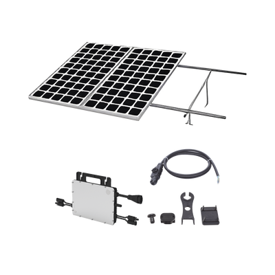 Kit Solar para Interconexión de 1.1 KW de Potencia Pico 220Vcc con Microinversor y 2 Módulos de 550 W (Incluye Montaje )