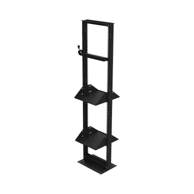 Kit de Rack Estándar 19", 45 UR con 2 Charolas y PDU (8 tomas). Ideal para UPS y Servidores tipo Torre.