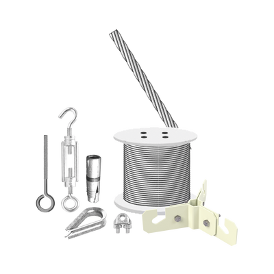 Kit de Sujeción de Mástil de 6 Metros a Piso de Concreto.
