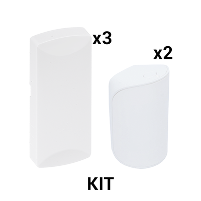 KIT Básico Sensores Inalámbricos - Incluye 3 Contactos Magnéticos y 2 PIR - Compatibles con DSC