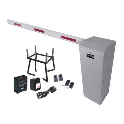 Kit COMPLETO Barrera Izquierda XB / 3M / Incluye Sensor de masa, Transformador, Lazo, Ancla, Fotoceldas y 2 Controles Inalámbricos