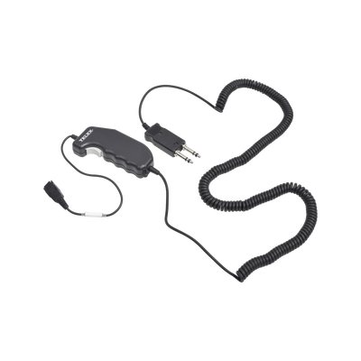Cable adaptador con PTT y desconexión rápida para diadema de despacho Telex