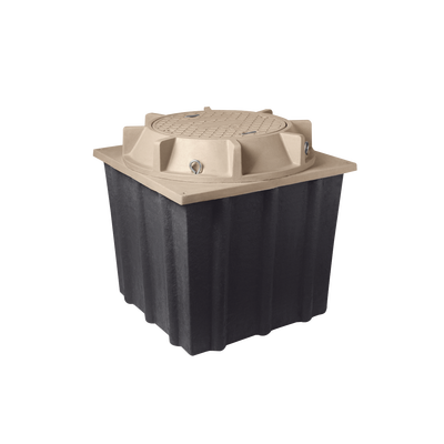 Registro Manhole con tapa de concreto polimérico 4 ft x 4 ft x 4 ft, Resistencia 20 Toneladas, Uso Vehicular Pesado