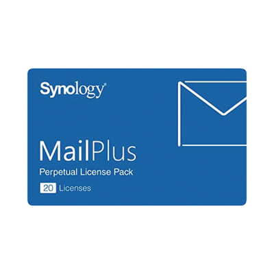 Paquete de Licencias Synology MailPlus | 20 Cuentas de Correo Electrónico Activas | Licencias Permanentes | Compatible con Synology NAS | Alta Disponibilidad | Migración de Licencias.